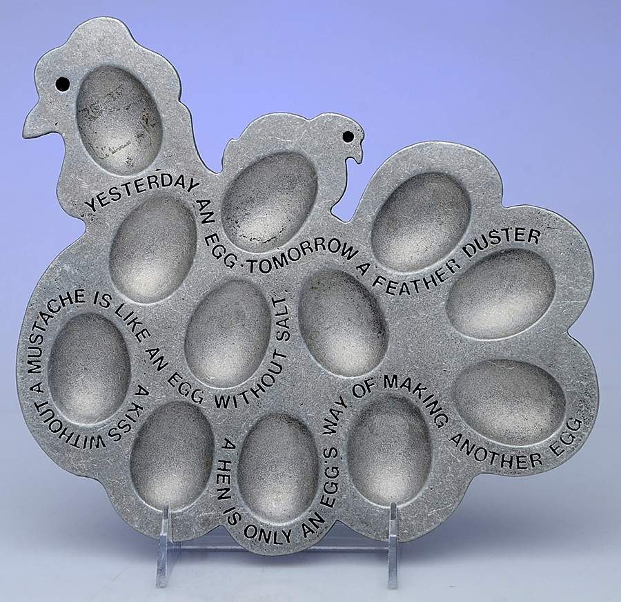Pewter Hollowware Deviled Egg Tray (Holds 12) by Unknown Manufacturer-1
