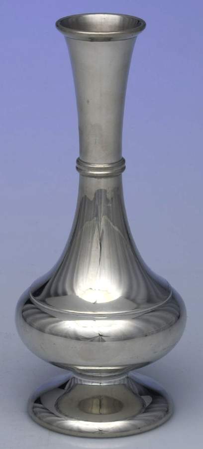 Pewter Hollowware 8" Vase by Unknown Manufacturer-1