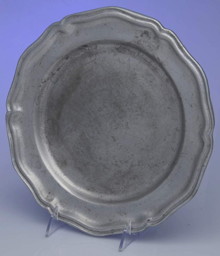 Pewter Hollowware Dinner Plate by Unknown Manufacturer-1