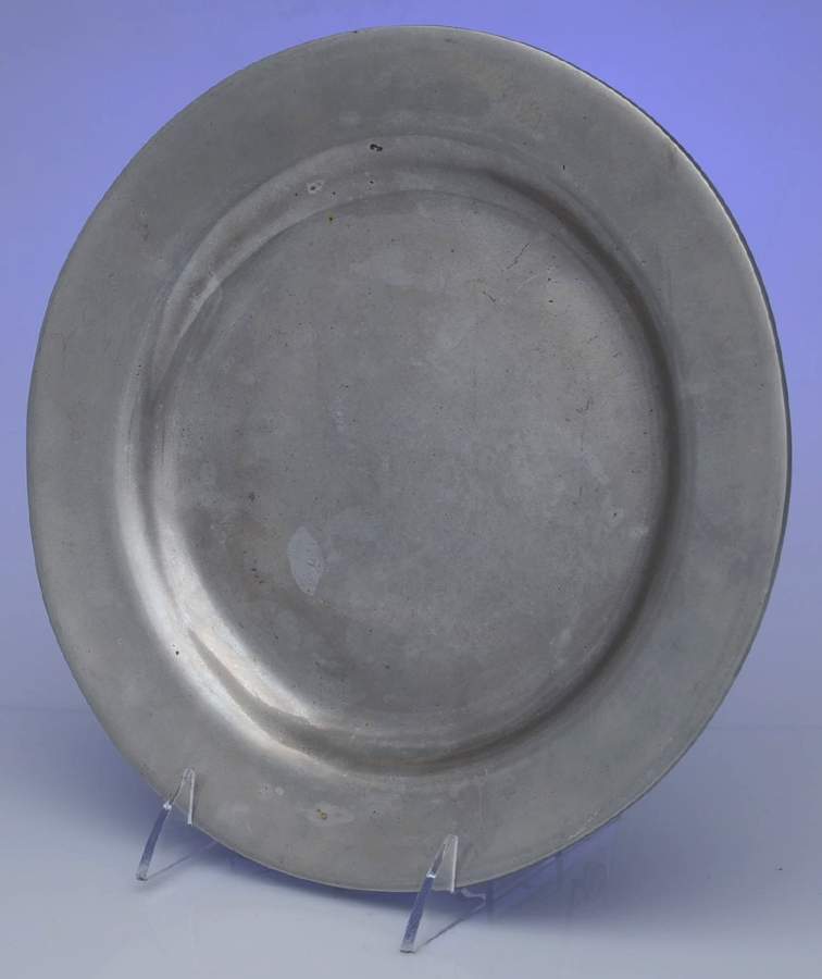 Pewter Hollowware Dinner Plate by Unknown Manufacturer-1