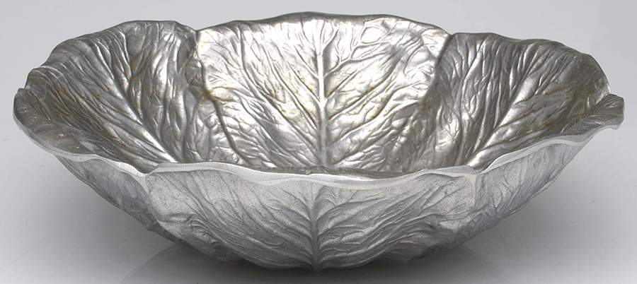 Pewter Hollowware 13" Salad Serving Bowl by Unknown Manufacturer-1