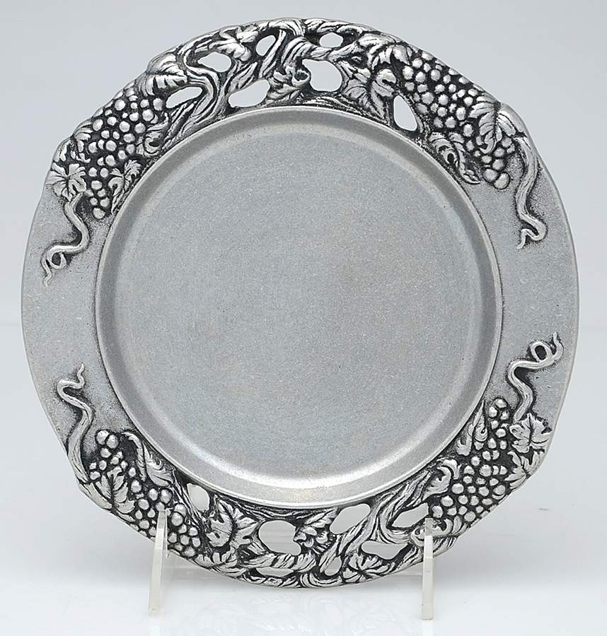 Pewter Hollowware 7" Salad Plate by Unknown Manufacturer-1