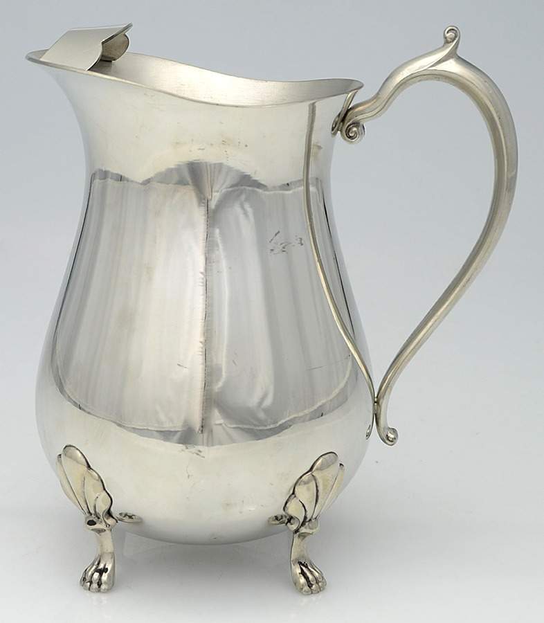 Pewter Hollowware Ice Lip Water Pitcher by Unknown Manufacturer-1