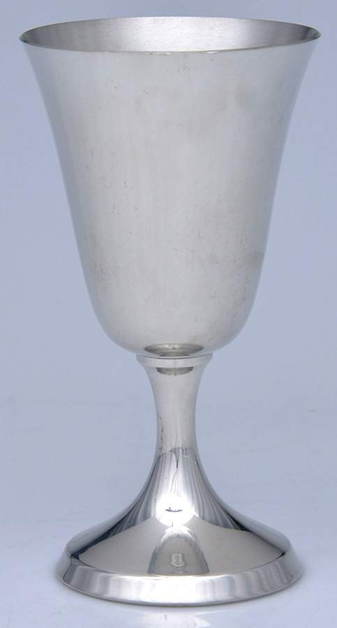 Pewter Hollowware Water Goblet by Unknown Manufacturer-1