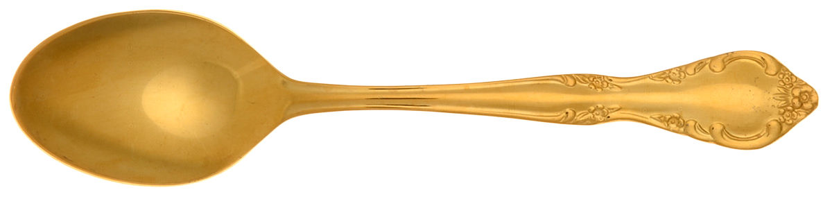 UNF503 (Gold Electroplate) Teaspoon by Unknown Mfg Silver-1