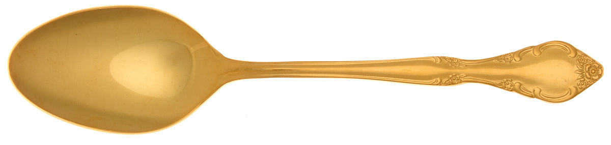UNF503 (Gold Electroplate) Place/Oval Soup Spoon by Unknown Mfg Silver-1