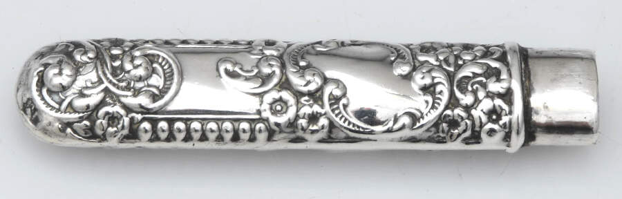 Sterling Hollowware Needle Case No Lid by Unger Brothers-1