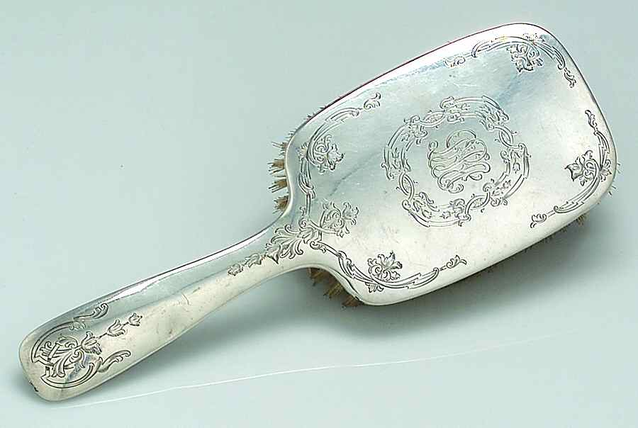 Sterling Hollowware Hair Brush by Unger Brothers-1