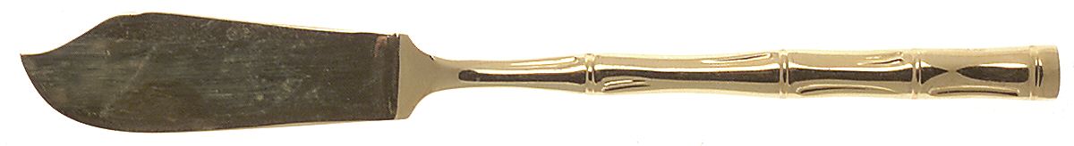 UNF519 (Gold Electroplate) Flat Handle Master Butter Knife by Unknown Mfg Silver-1