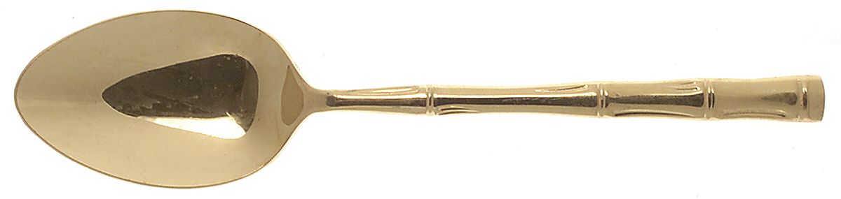 UNF519 (Gold Electroplate) Tablespoon (Serving Spoon) by Unknown Mfg Silver-1