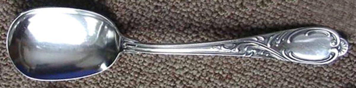 UNF527 (Silverplate) Solid Salad Serving Spoon by Unknown Mfg Silver-1