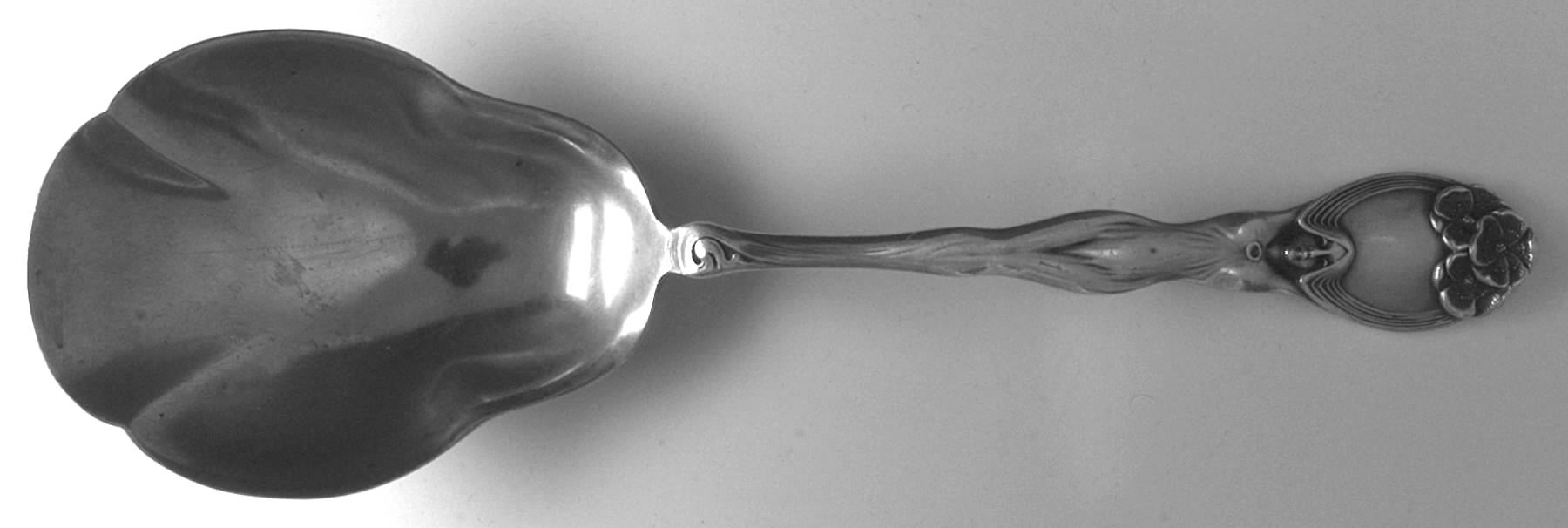 La Fantaisie (Sterling, 1904) Large Solid Berry/Casserole Spoon by Unger Brothers-1