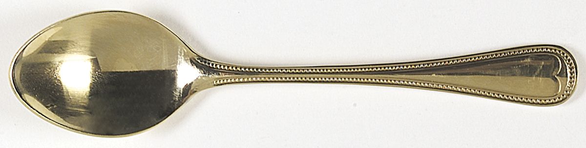 UNF1561 (Gold Electroplate) Teaspoon by Unknown Mfg Silver-1