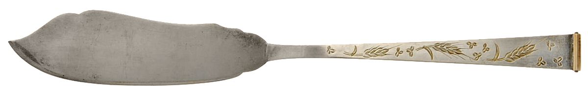 UNF535 (Sterling) Flat Handle Master Butter Knife by Unknown Mfg Silver-1