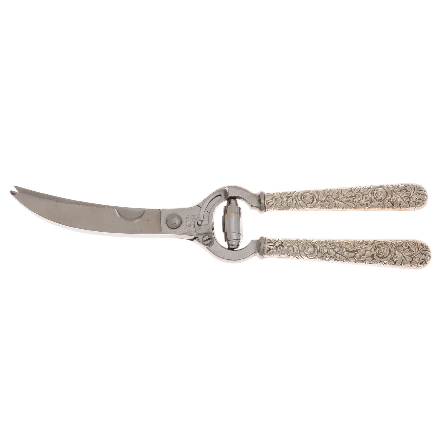 UNF544 (Sterling) Poultry Shears with Stainless Blades by Unknown Mfg Silver-1