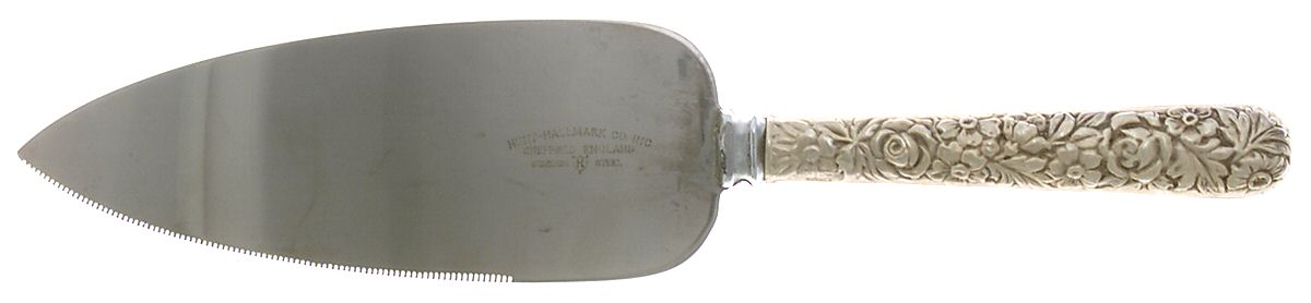 UNF544 (Sterling) Pie and Cake Server with Stainless Blade by Unknown Mfg Silver-1