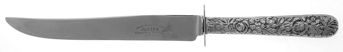 UNF544 (Sterling) Small Carving Knife W/Sterling Guard by Unknown Mfg Silver-1