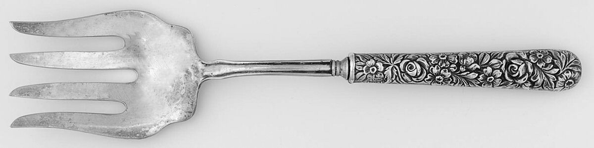 UNF544 (Sterling) Serving Fork with Silverplate Tines by Unknown Mfg Silver-1