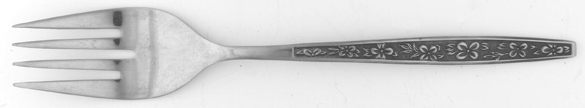 UNF545 (Stainless) Medium Solid Cold Meat Serving Fork by Unknown Mfg Silver-1