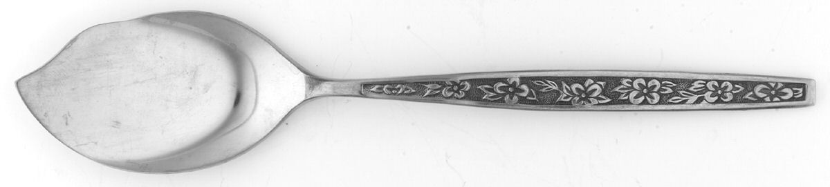 UNF545 (Stainless) Large Solid Jelly Server by Unknown Mfg Silver-1
