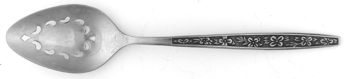 UNF545 (Stainless) Pierced Tablespoon (Serving Spoon) by Unknown Mfg Silver-1