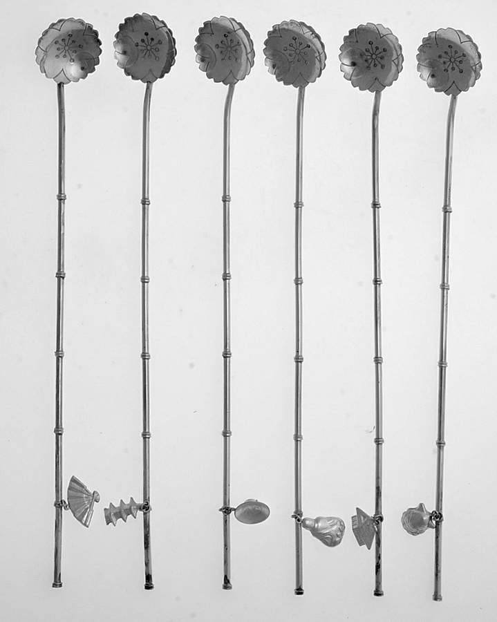Japan Sterling Holloware Tea Sipper - Set of 6 by Unknown Manufacturer-1