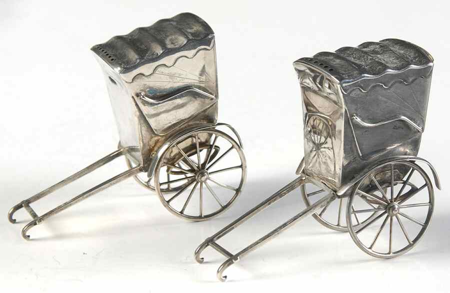 Japan Sterling Holloware Salt and Pepper Set by Unknown Manufacturer-1