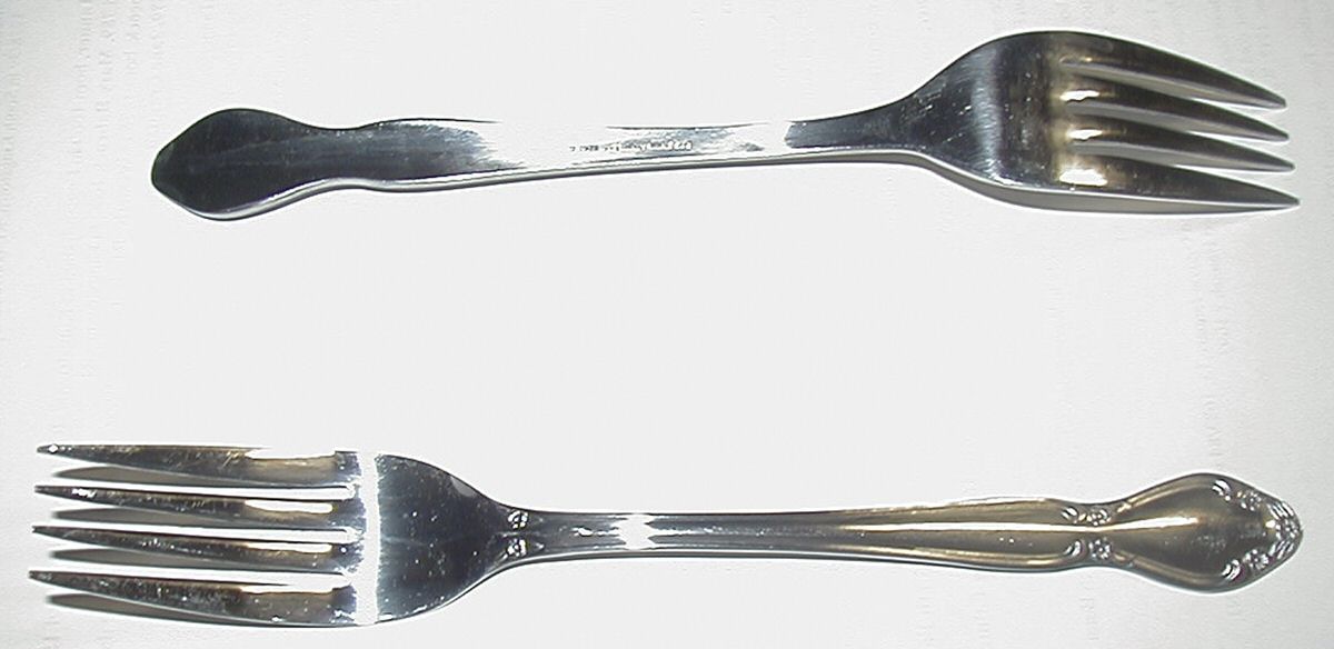 Roseann (Stainless) Fork by Unknown Mfg Silver-1