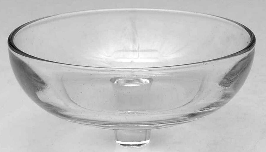 Glass and Plastic Liners (Hollowware) 4" Round Epergne Glass Liner by Unknown Manufacturer-1