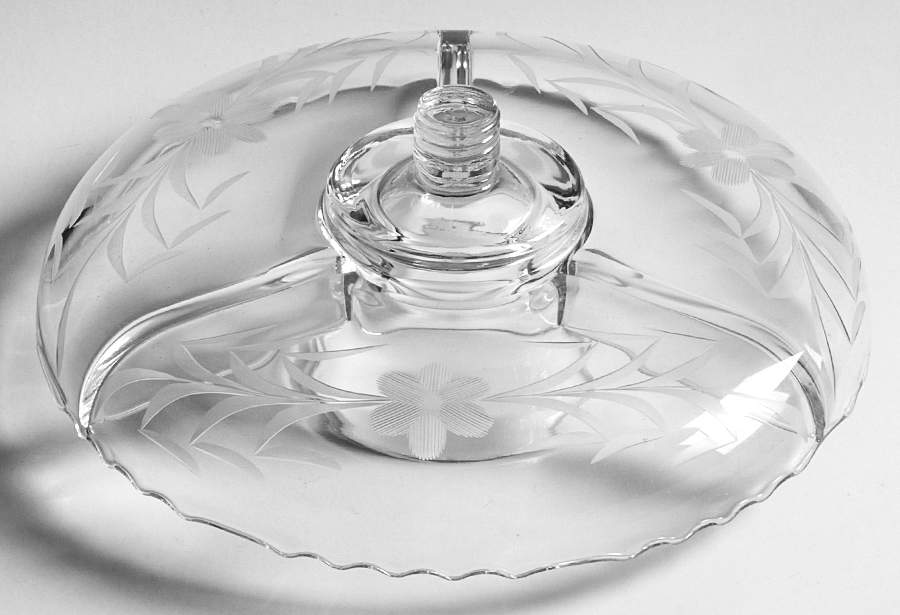 Glass and Plastic Liners (Hollowware) 8" Round Epergne Glass Liner by Unknown Manufacturer-1