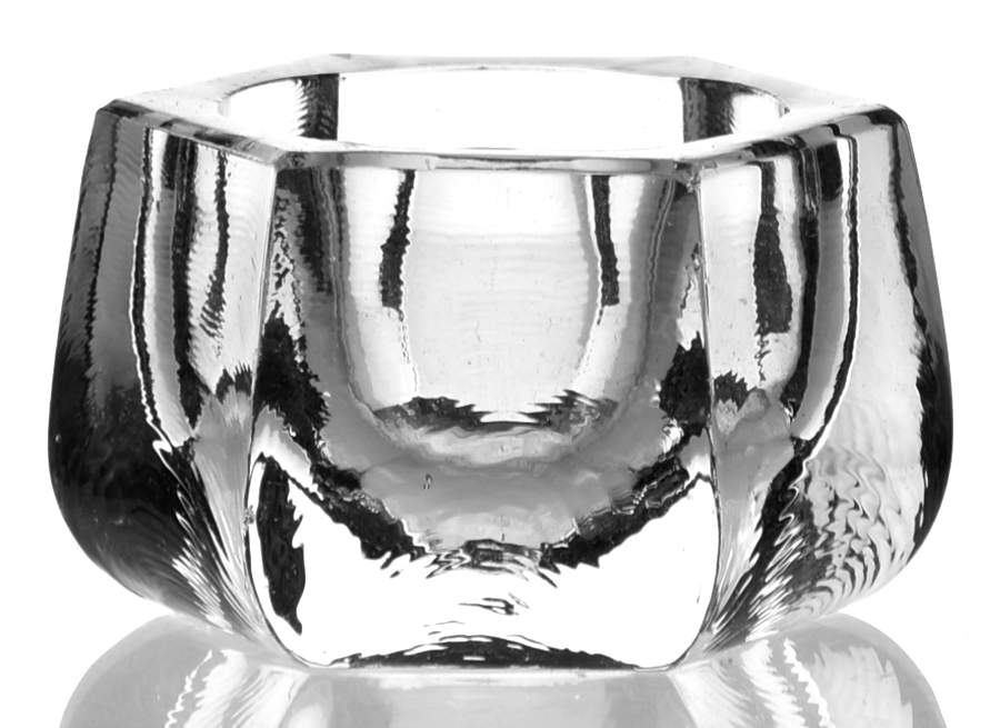 Glass and Plastic Liners (Hollowware) Crystal Salt Cellar Liner by Unknown Manufacturer-1