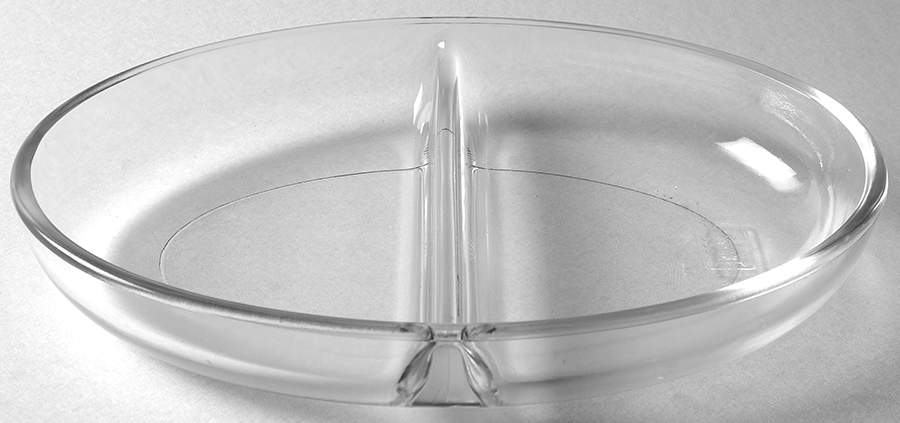 Glass and Plastic Liners (Hollowware) Oval Divided Vegetable Liner by Unknown Manufacturer-1