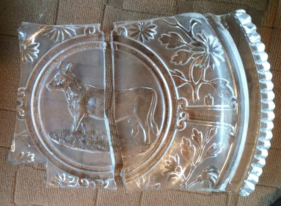 Glass and Plastic Liners (Hollowware) Round Covered Butter Dish Liner by Unknown Manufacturer-1