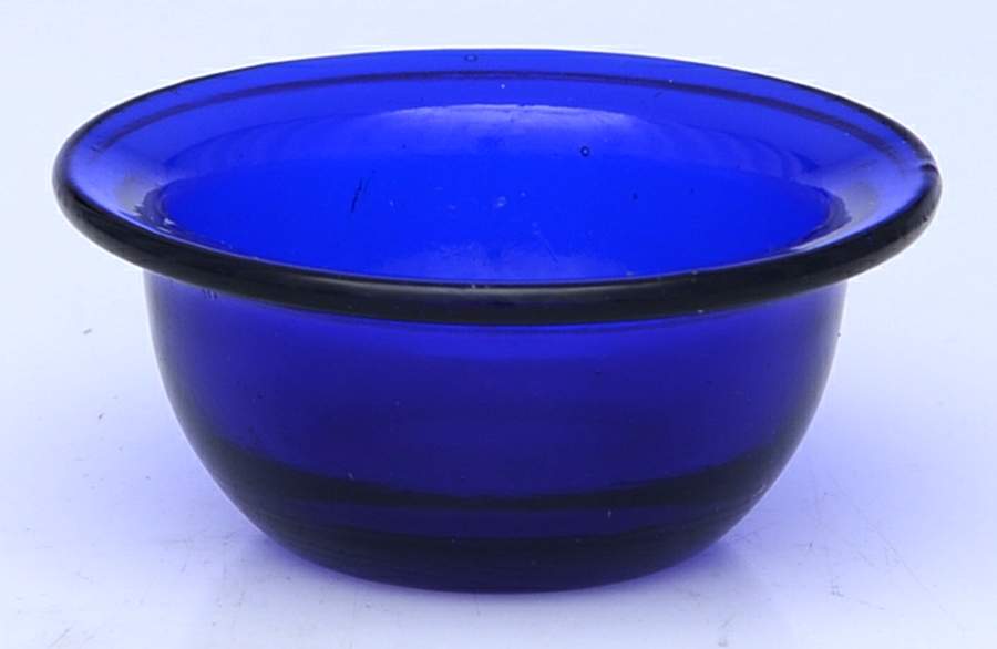 Glass and Plastic Liners (Hollowware) Cobalt Blue Salt Cellar Liner by Unknown Manufacturer-1