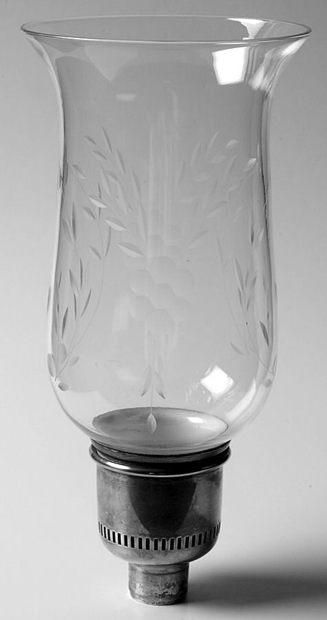 Glass and Plastic Liners (Hollowware) Hurricane Lamp Globe Liner by Unknown Manufacturer-1