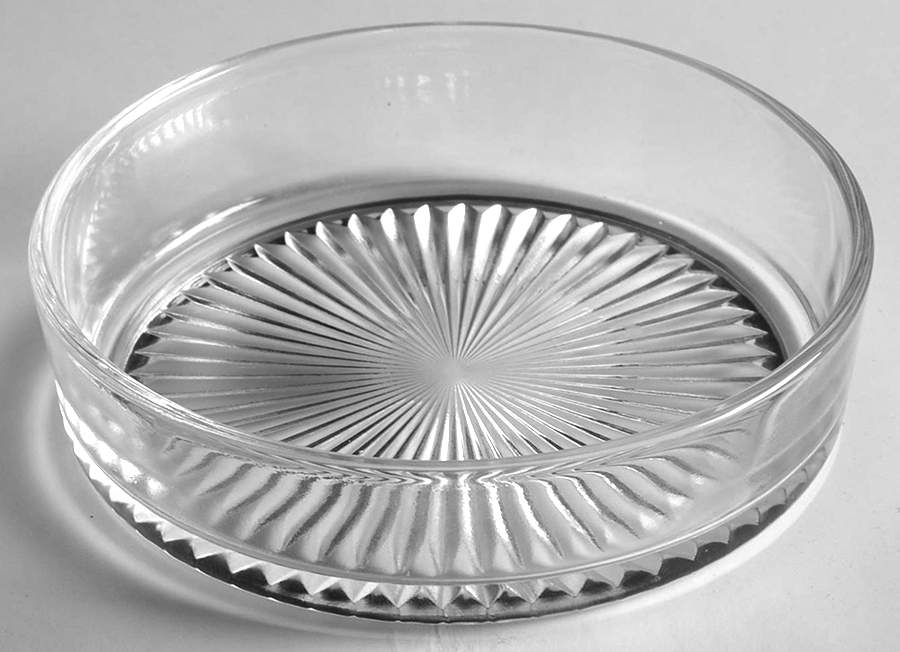 Glass and Plastic Liners (Hollowware) Glass Liner for Round Butter by Unknown Manufacturer-1
