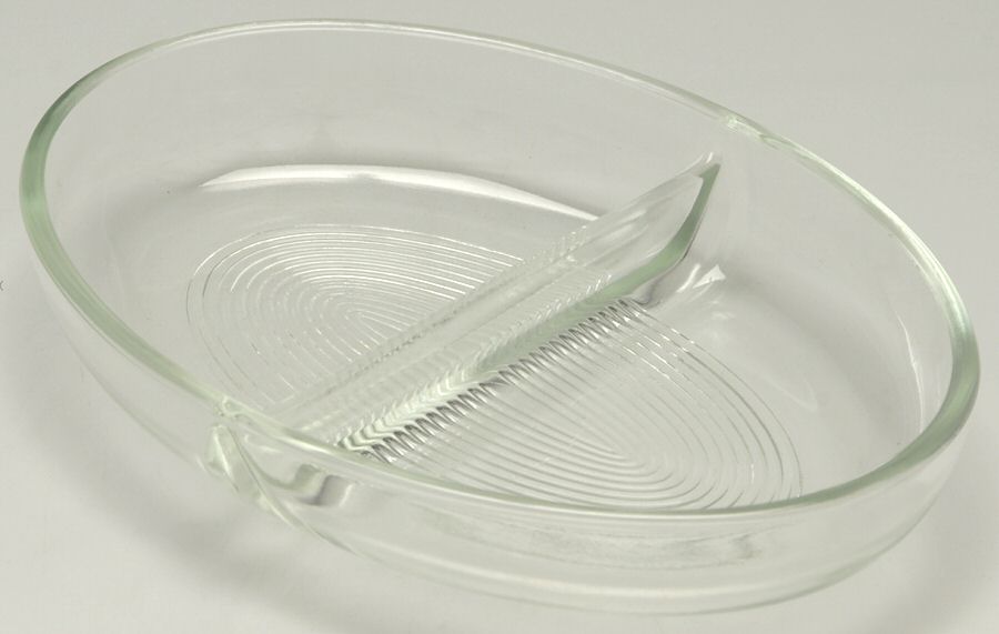 Glass and Plastic Liners (Hollowware) Oval Divided Vegetable Liner by Unknown Manufacturer-1
