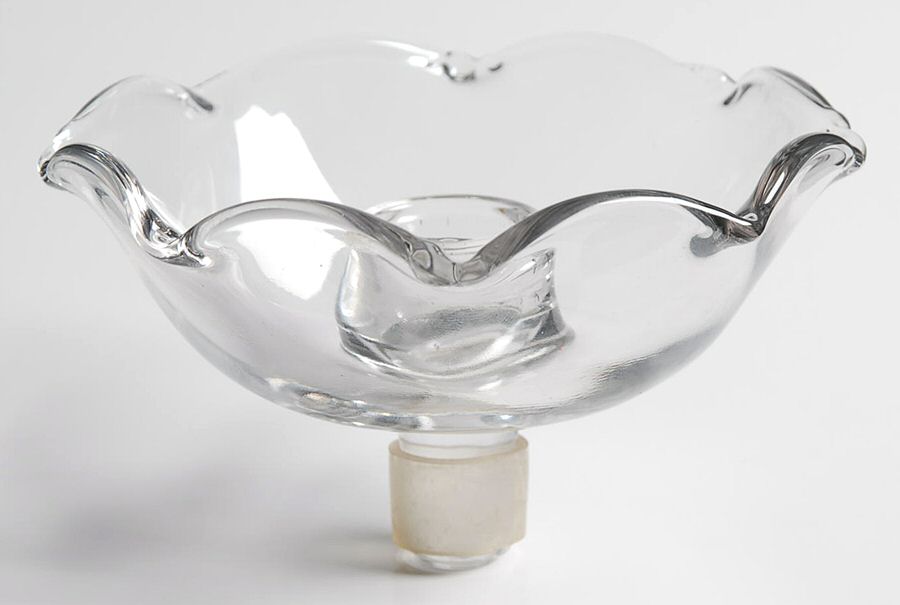 Glass and Plastic Liners (Hollowware) 4" Round Epergne Glass Liner by Unknown Manufacturer-1