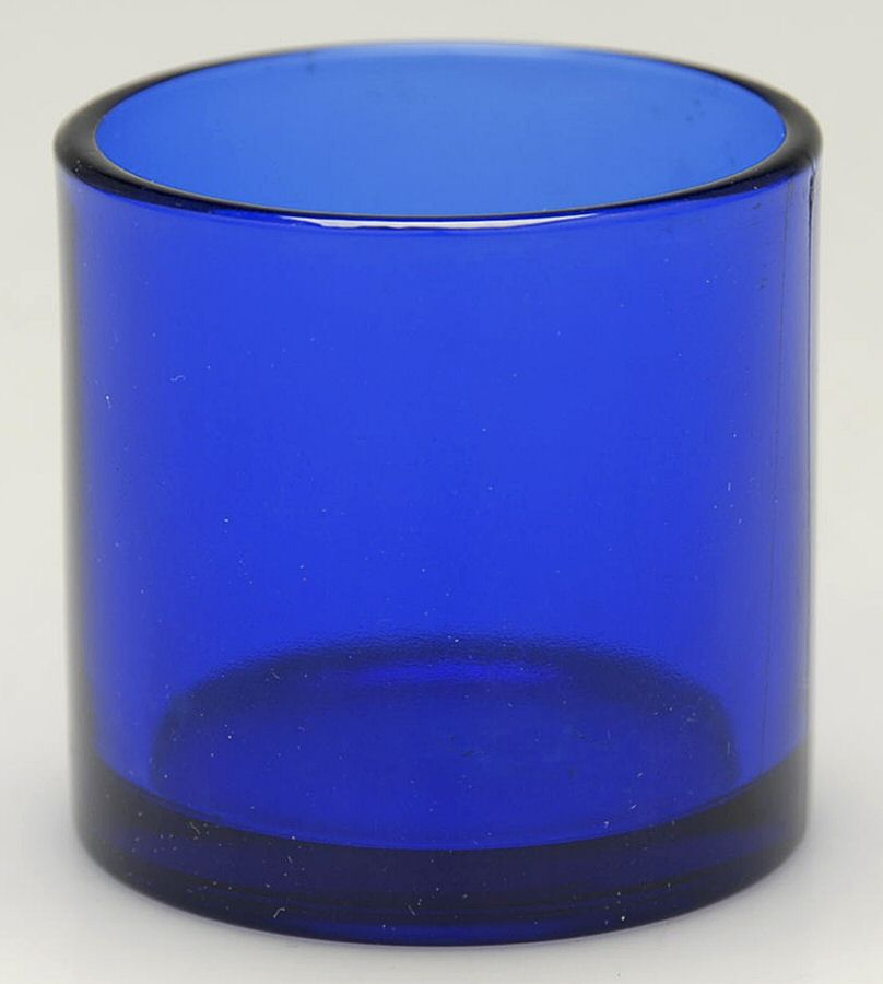 Glass and Plastic Liners (Hollowware) Cobalt Blue Salt Cellar Liner by Unknown Manufacturer-1