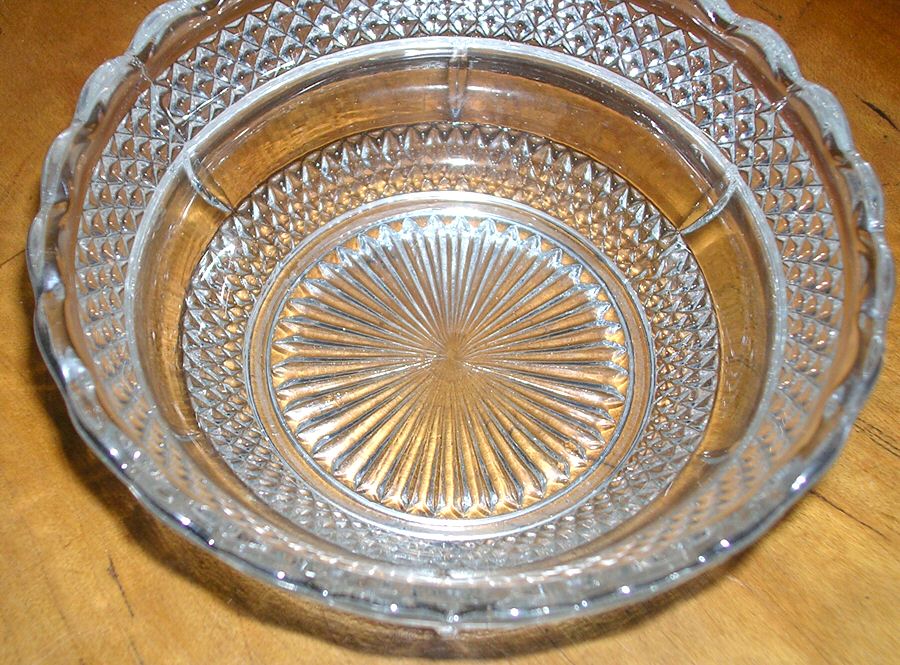 Glass and Plastic Liners (Hollowware) 4" Glass Nappy Insert by Unknown Manufacturer-1