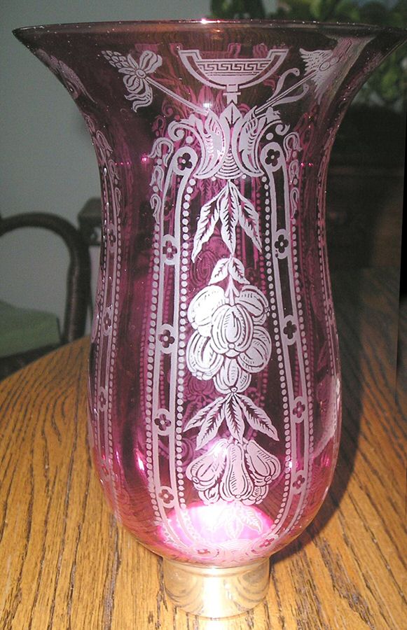Glass and Plastic Liners (Hollowware) Hurrican Lamp Globe Liner by Unknown Manufacturer-1