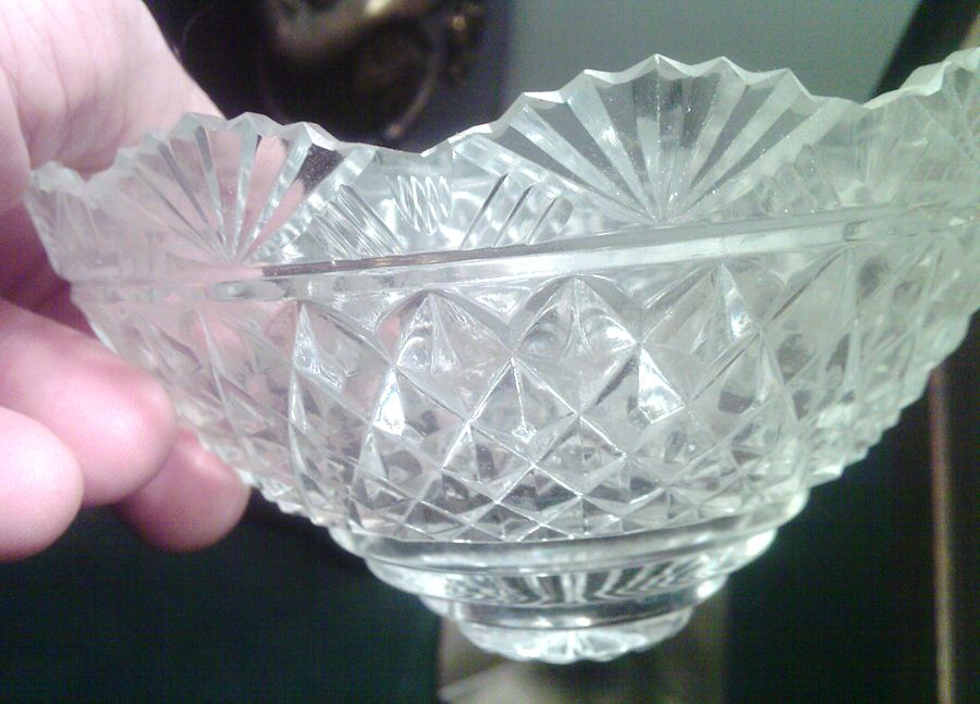 Glass and Plastic Liners (Hollowware) 5" Glass Nappy Insert by Unknown Manufacturer-1