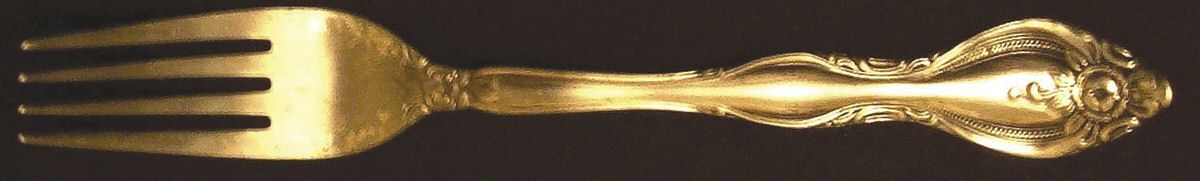 Hecworth (Gold Electroplate) Fork by Unknown Mfg Silver-1