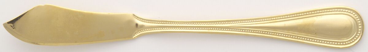 Melissa (Gold Electroplate) Flat Handle Master Butter Knife by Unknown Mfg Silver-1