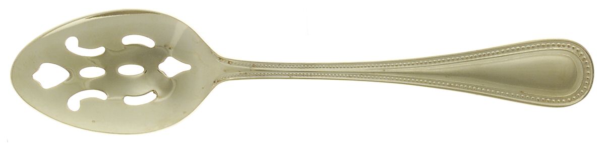 Melissa (Gold Electroplate) Pierced Tablespoon (Serving Spoon) by Unknown Mfg Silver-1