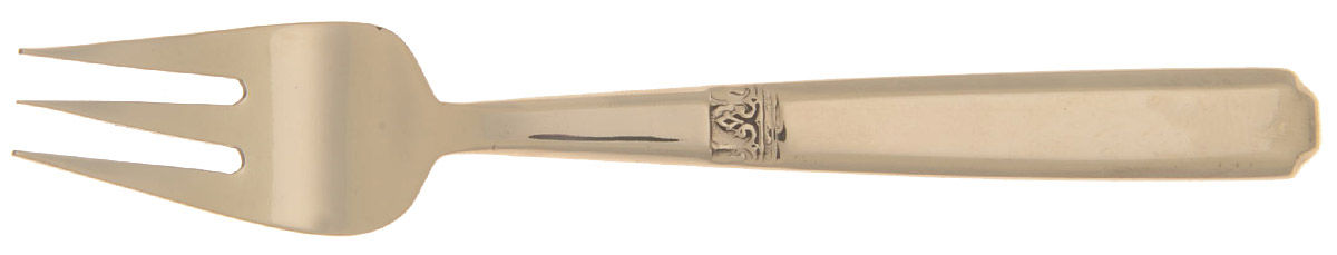 Kings Design (Bronzeware) Cocktail/Seafood Fork by Unknown Mfg Silver-1