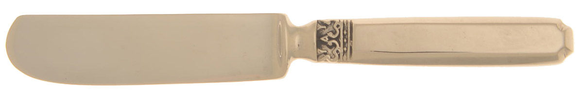 Kings Design (Bronzeware) Hollow Handle Paddle Butter Spreader (Solid) by Unknown Mfg Silver-1
