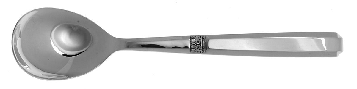 Kings Design (Bronzeware) Round Bowl Soup Spoon (Gumbo) by Unknown Mfg Silver-1
