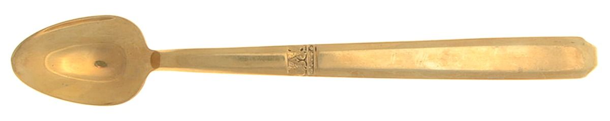 Kings Design (Bronzeware) Iced Tea Spoon by Unknown Mfg Silver-1