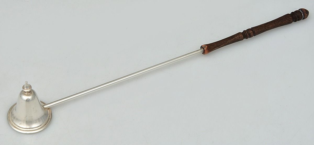 Sterling Flatware Candle Snuffer with Sterling Implement by Unknown Mfg Silver-1